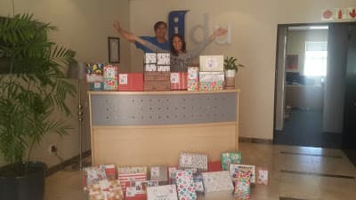 IDU supports The Santa Shoebox Project