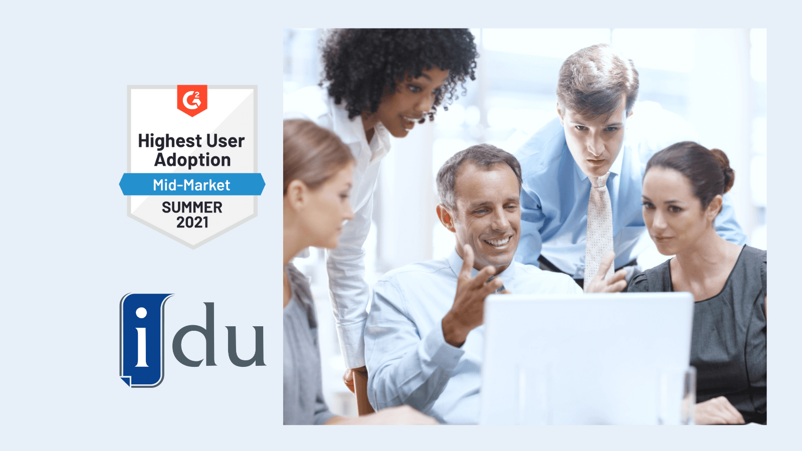 Highest User Adoption in Mid Market CPM on G2 Summer 2021